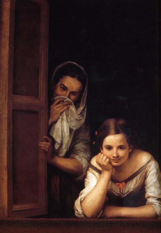 Bartolome Esteban Murillo Window of two women Spain oil painting art
